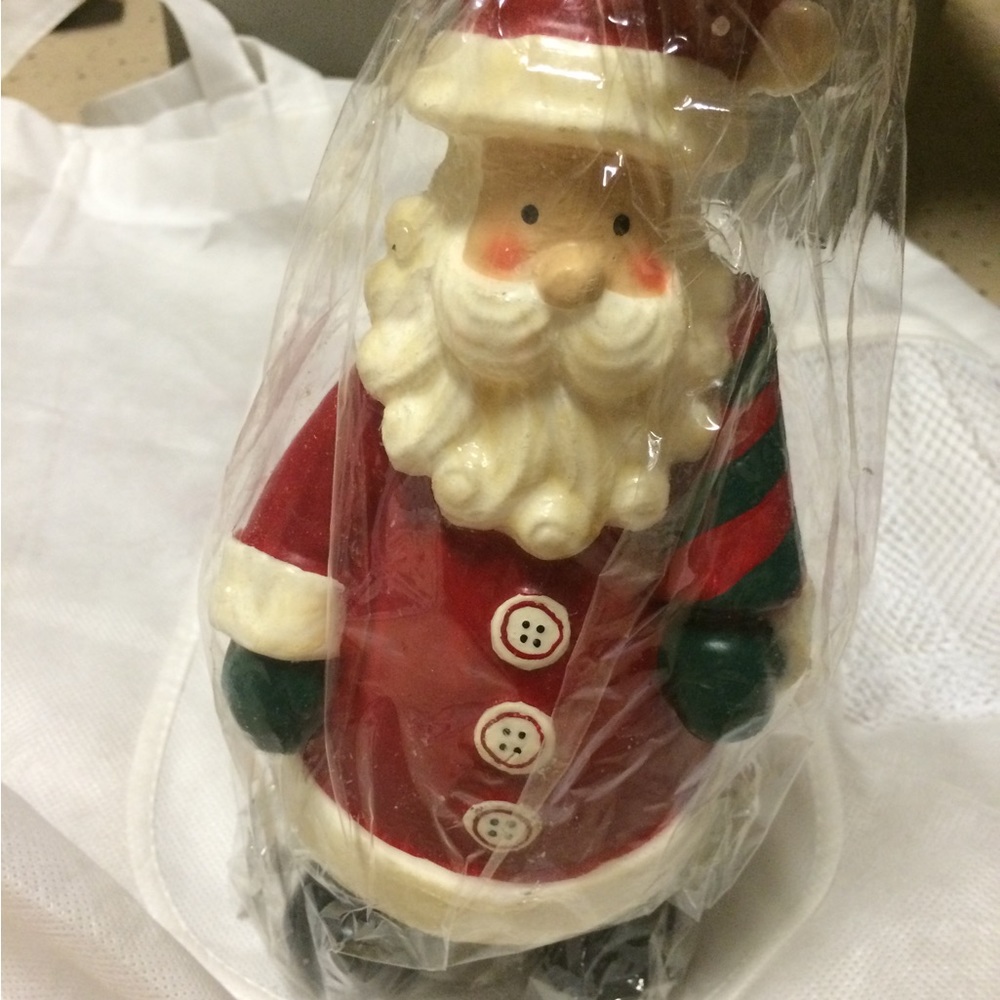 NEW VINTAGE SANTA FIGURE CANDLE